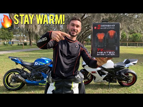 Wireless HEATED Motorcycle Gear! - Gerbing 7V Battery Heated Base Layer Shirt (Men's & Women's)