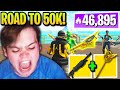 Mongraal FLEXES *RAREST* Pickaxe on Road to 50,000 Arena Points!