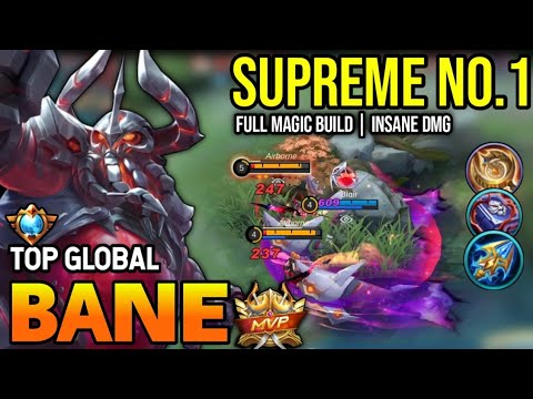 BANE BEST BUILD 2023 | TOP GLOBAL BANE GAMEPLAY | MOBILE LEGENDS✓