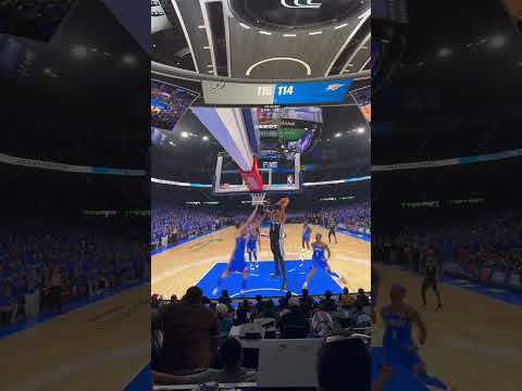 WEMBY TOOK OVER OT 😱 | Thunder vs Spurs Game 1 at Cosm Los Angeles