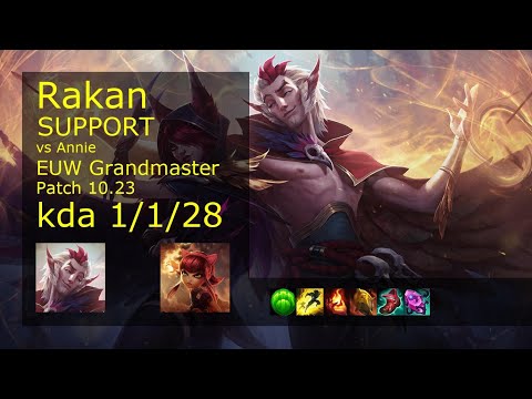 Rakan Support & Jhin vs Annie & Twitch - EUW Grandmaster 1/1/28 Patch 10.23 Gameplay