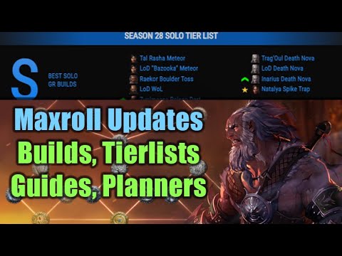 All Maxroll Guides & Tierlists are UPDATED for Season 28 + New Guides Preview