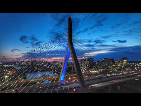 Zakim Bridge Boston - DJI Mavic 3