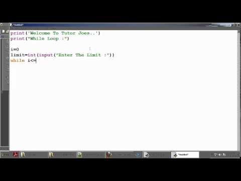 Python Tutorial While Loop In Python Tamil Part 24