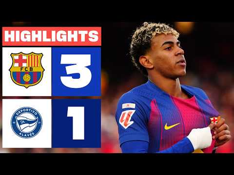 FC BARCELONA 3 - 1 DEPORTIVO ALAVÉS | RESUMEN LALIGA EA SPORTS