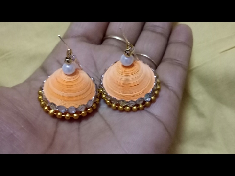 DIY | How to make Paper Quilling jhumka Video