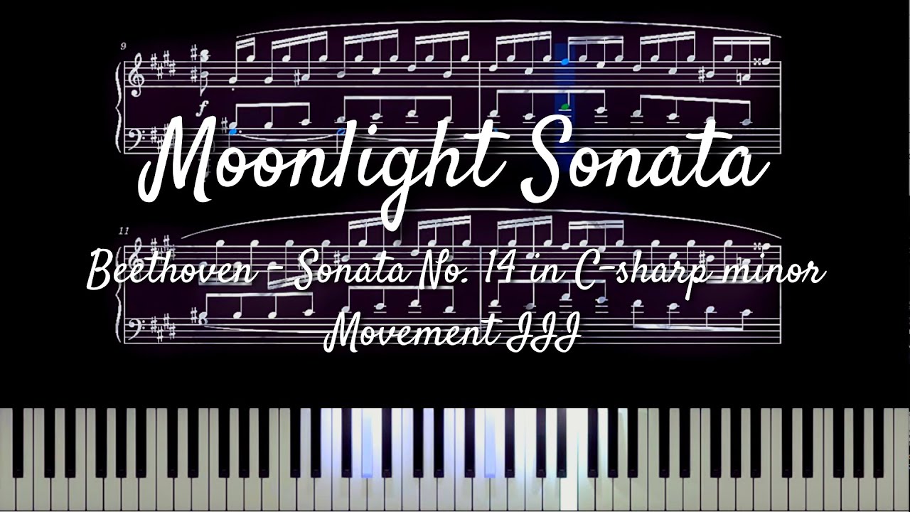 Moonlight Sonata (3rd Movement) - Beethoven | Piano Sheet Music
