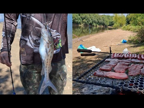 DIRETO DE PORTO AMAZONAS! PESCARIA + CHURRASCO NA BEIRA DO RIO IGUAÇU.