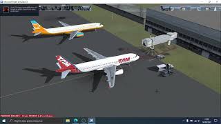 FSX - Decolagem até ALT CRZ - A320 TAM - SBSP