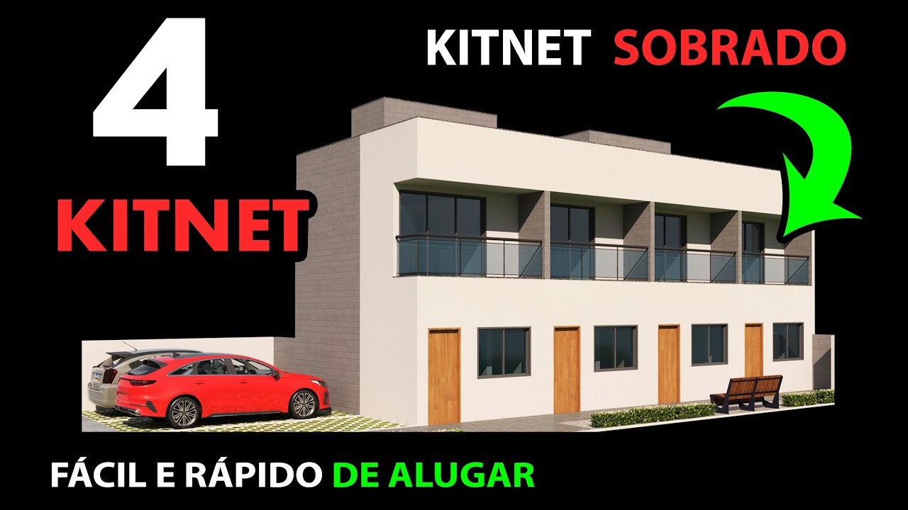COMO FAZER 4 KITNET PARA ALUGAR ( Terreno 10x20 )