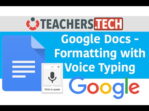 Use Voice Typing to Format your Google Docs
