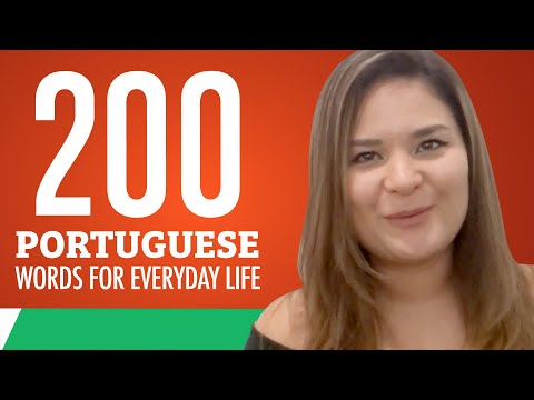 200 Portuguese Words for Everyday Life - Basic Vocabulary #10