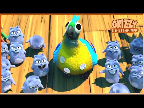 Musical Battle | Grizzy & the lemmings Clip | 🐻🐹 Cartoon for Kids