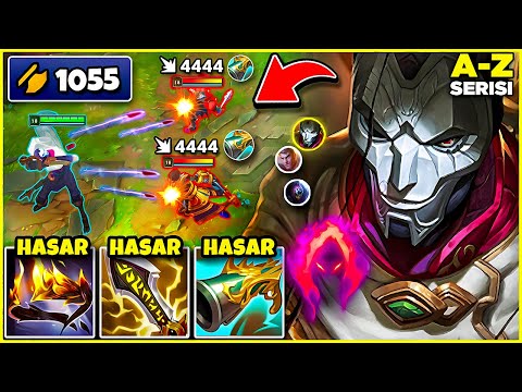 JHIN JUNGLE AMA 1055 AD İLE RAKİBİ TEKLİYORUM! | A-Z JUNGLE #14