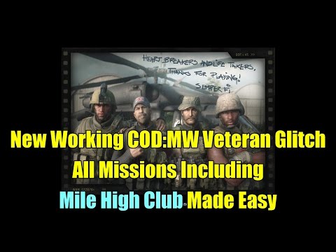 CoD: Modern Warfare Remastered | New Veteran Glitch (Patch 1.11) - All Missions + "Mile High Club"