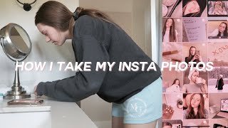 how i take my own instagram pics! apps, equipment, etc. | day in my life vlog