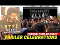 Beast Trailer Chennai Fans Crazy Celebrations at Rohini Cinemas