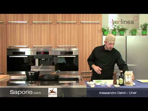 Saporie.com - Riso baldo biologico integrale Alce Nero mantecato con nero di seppia e calamari