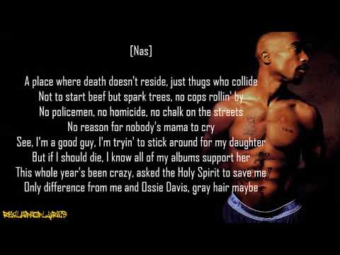 2Pac - Thugz Mansion (Acoustic Version) ft. Nas & J. Phoenix (Lyrics)