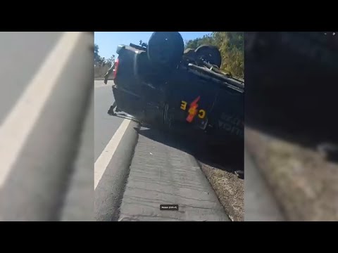 Acidente com Viatura da Polícia Militar Entre Itapirapuã e Goiás