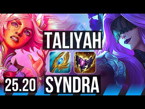 TALIYAH vs SYNDRA (MID) | 8/1/8, Godlike | EUW Challenger | 25.20