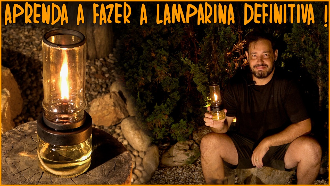 Lamparina com 2 Potes de Geleia: Linda, Eficiente e Fácil de Fazer! #Lanterna #Lampião #Luz