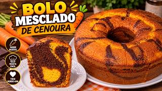 Bolo Mesclado de Cenoura 🍫🥕 [Versão Curta]