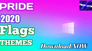 how to download and install Pride 2020 flags theme||TECHJATIN