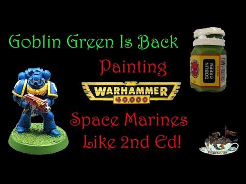 Painting a 2nd Edition Space Marine - Testing the new Warcolours Nostalgia '94 paints