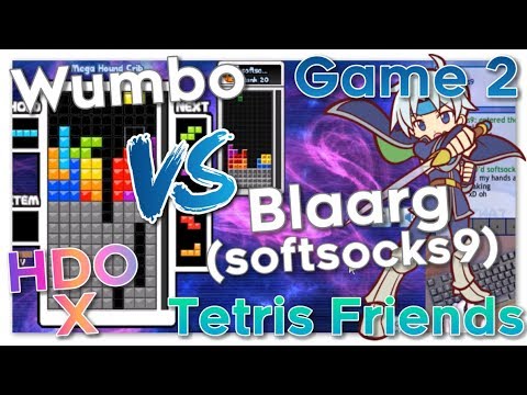 Wumbo vs Blaarg (softsocks9) HDO X - Tetris Friends Game 2