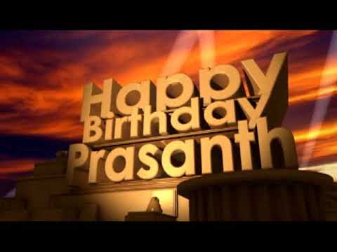 Happy Birthday Prasanth