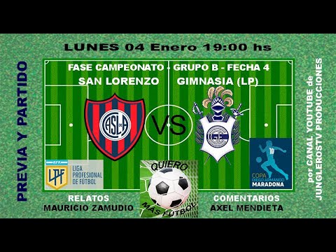 LPF 2020 - COPA DIEGO ARMANDO MARADONA - FASE CAMPEONATO - GRUPO B - F4 - SAN LORENZO - GIMNASIA(LP)