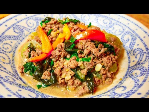Thai Style Eggplant Stir-Fry Beef with Basil | Simple...