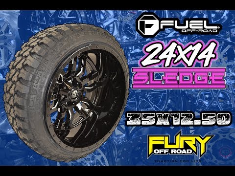 24x14 Fuel Sledge with 35" Fury Offroad MT