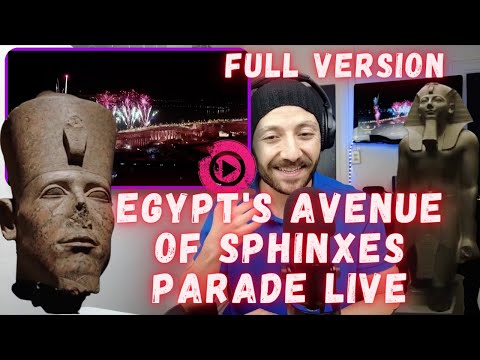 🇨🇦 CANADA REACTS TO Egypt's Avenue of Sphinxes parade LIVE REACTION full version