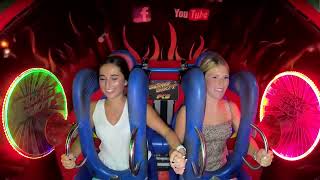 Girls Puppies Out #amazing #slingshotfunny #amusementpark #rollercoaster #fyp