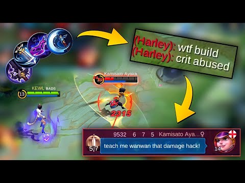 WHEN TOP GLOBAL WANWAN USE THIS DANGEROUS CRIT BUILD! (MUST WATCH!) - MLBB