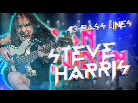 43 BASS LINES BY STEVE HARRIS | STEVE HARRIS MEDLEY | IRON MAIDEN MEDLEY