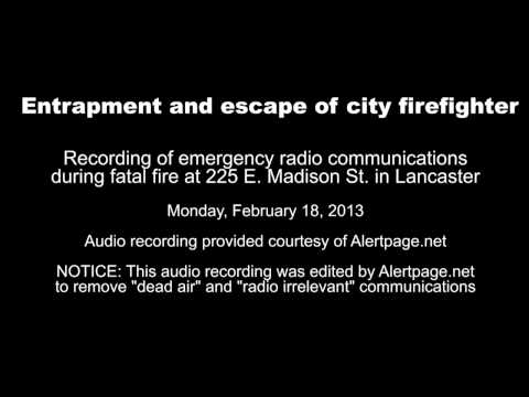 Radio communications during fatal E. Madison St. fire in Lancaster