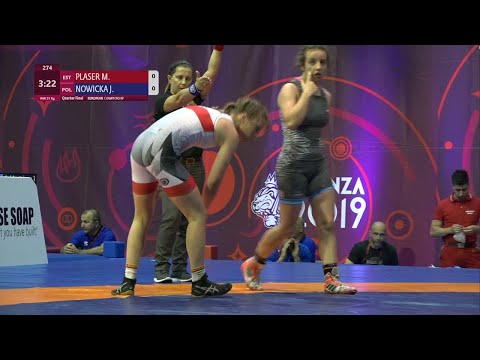 1/4 WW - 57 kg: M. PLASER (EST) v. J. NOWICKA (POL)