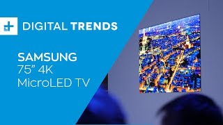 Samsung 75 Inch 4K MicroLED TV - Hands On at CES 2019
