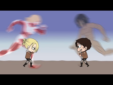 Chibi Titan Academy #2 - EREN VS ANNIE - Chibi Titan Animation