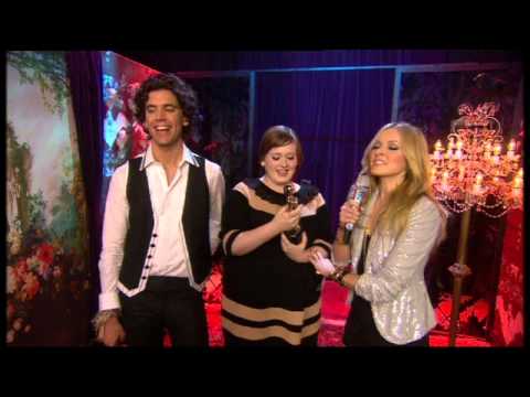 Fearne Cotton interviews Mika & Adele backstage | BRIT Awards 2008
