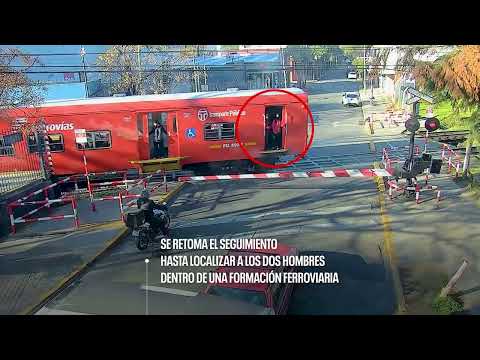 Vicente López: robaron, las cámaras los siguieron y fueron detenidos en el tren