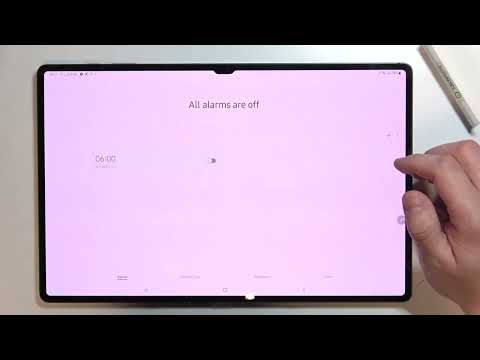 How to Change Alarm Sound on Samsung Galaxy Tab S8 Ultra  - Manage Alarm Tones