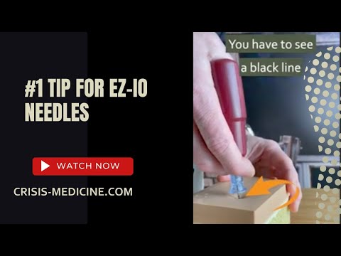 #1 Tip for using EZ IO needles