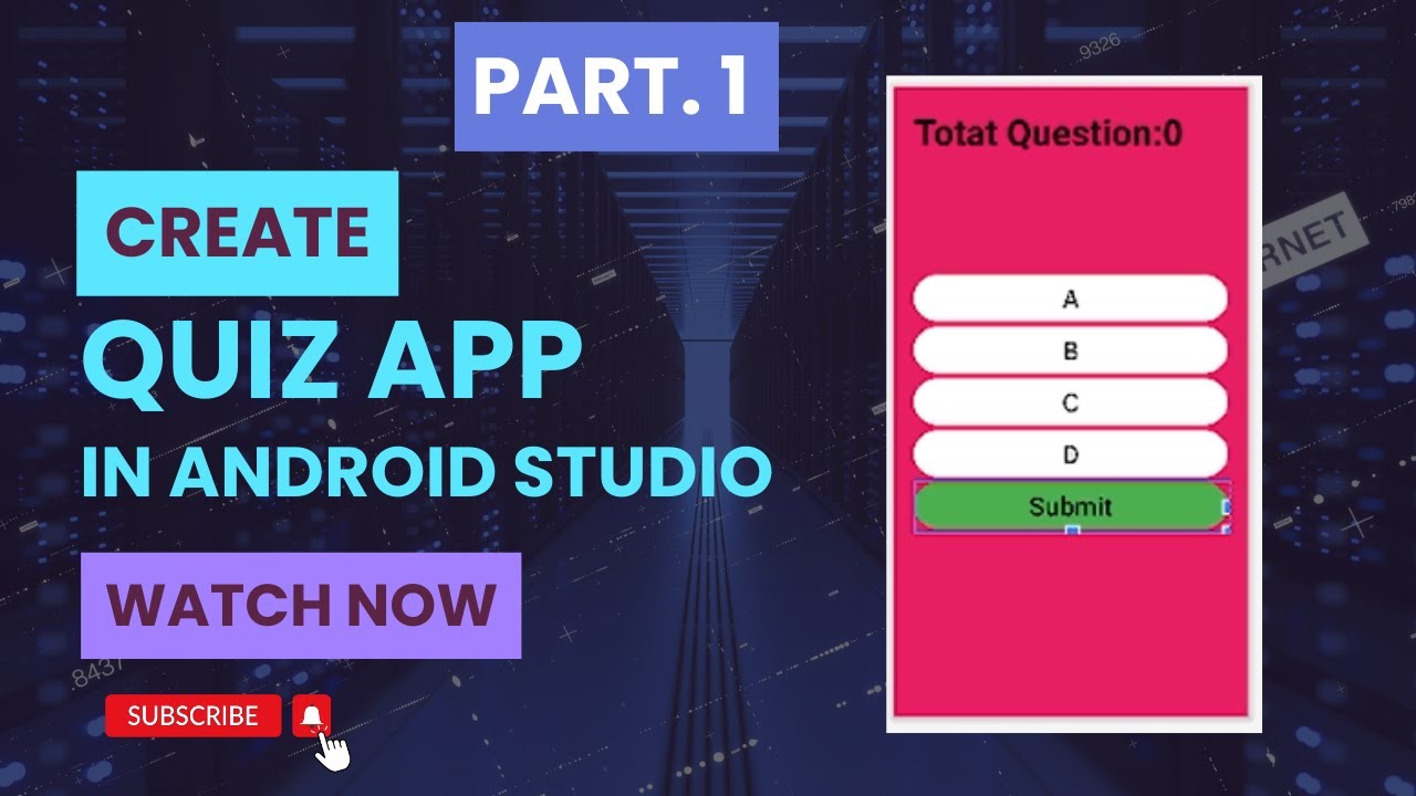 Quiz App in Android Studio || Part -1 || Source Code