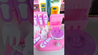 Satisfying with Unboxing & Review Miniature Kitchen Set | ASMR Video no music #asmrtoys #cutetoys