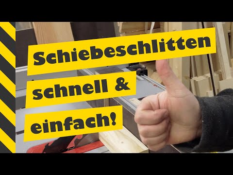 Schiebeschlitten selbst bauen · schnell & einfach 🤩