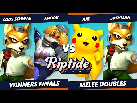 Riptide 2025 WINNERS FINALS - Cody Schwab & Jmook Vs. Axe & Joshman - Smash Melee - SSBM